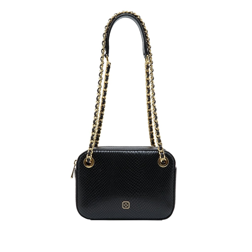 Shay Kadın Yılan Baskılı Deri Omuz Askılı Çanta