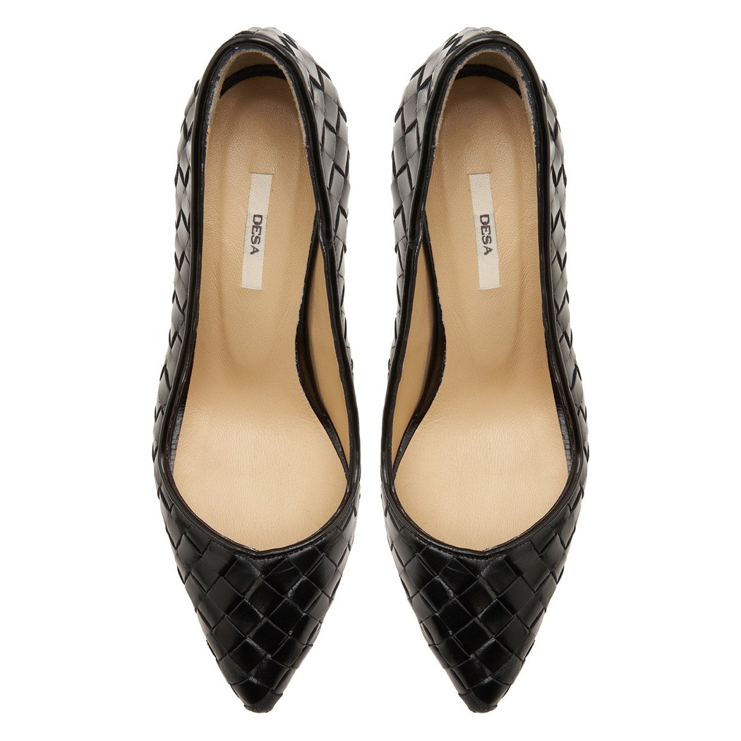 Siyah Alba Kadın Deri Klasik Ayakkabı