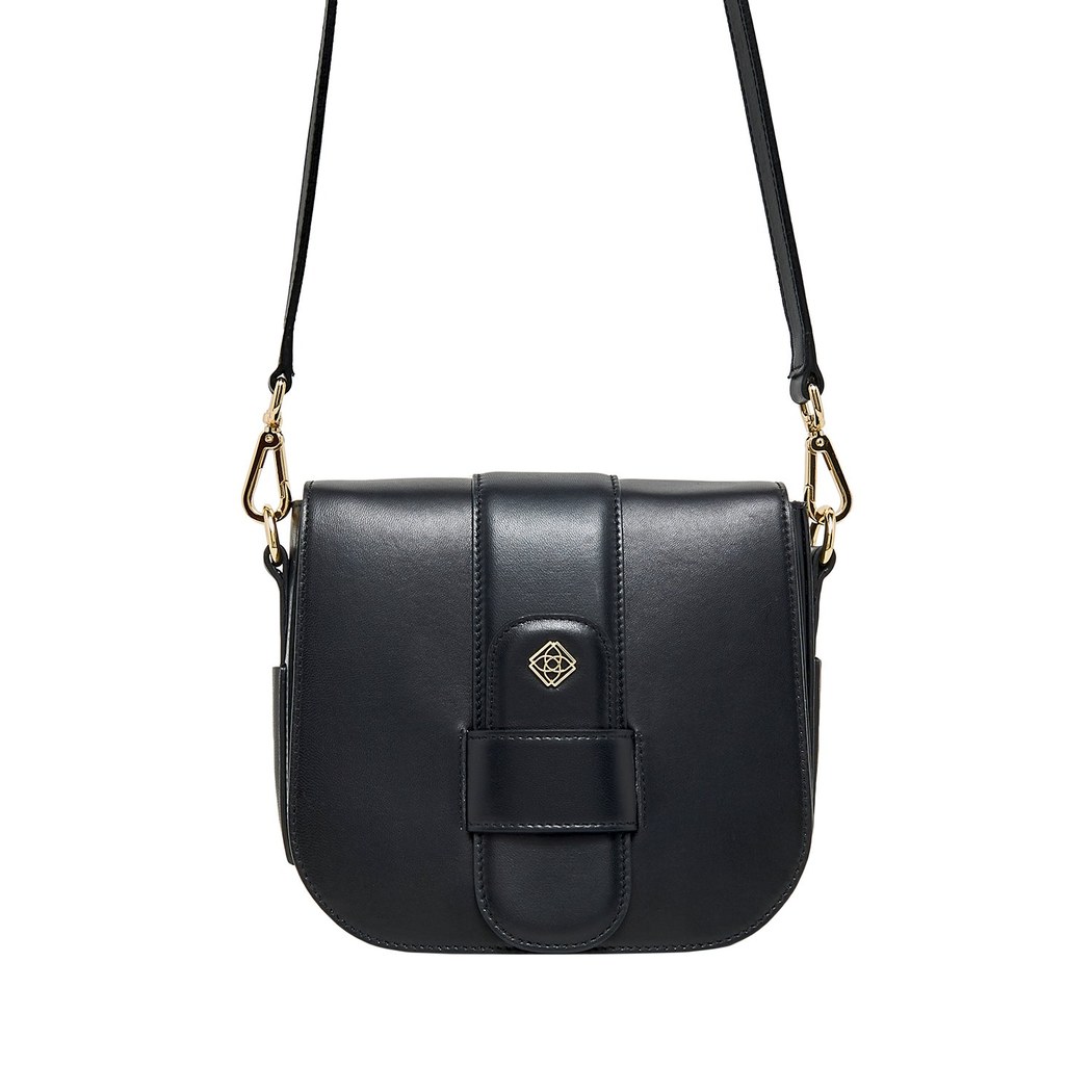 Siyah Alfia Kadın Deri Çapraz Çanta