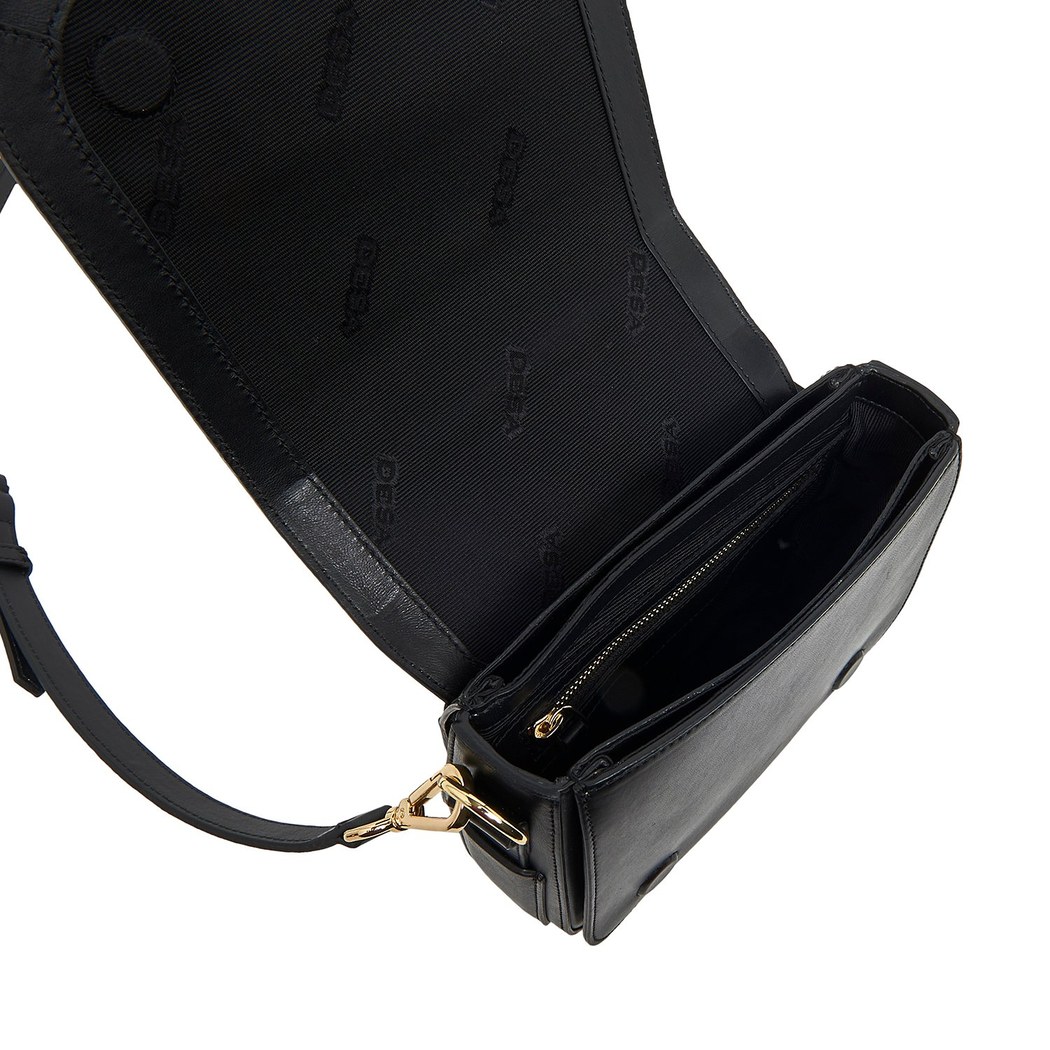 Siyah Alfia Kadın Deri Çapraz Çanta