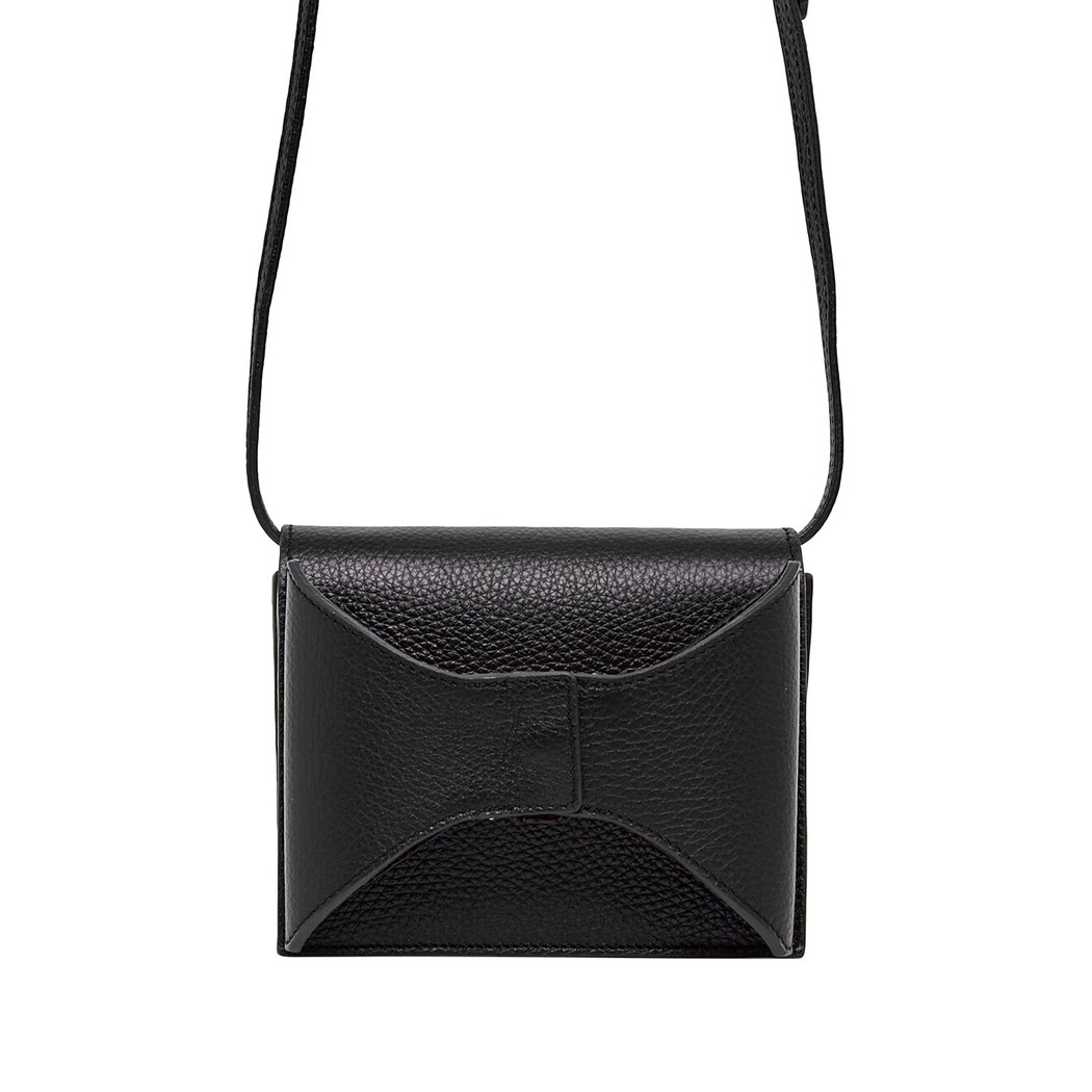 Siyah Aliz Kadın Deri Bel Çantası