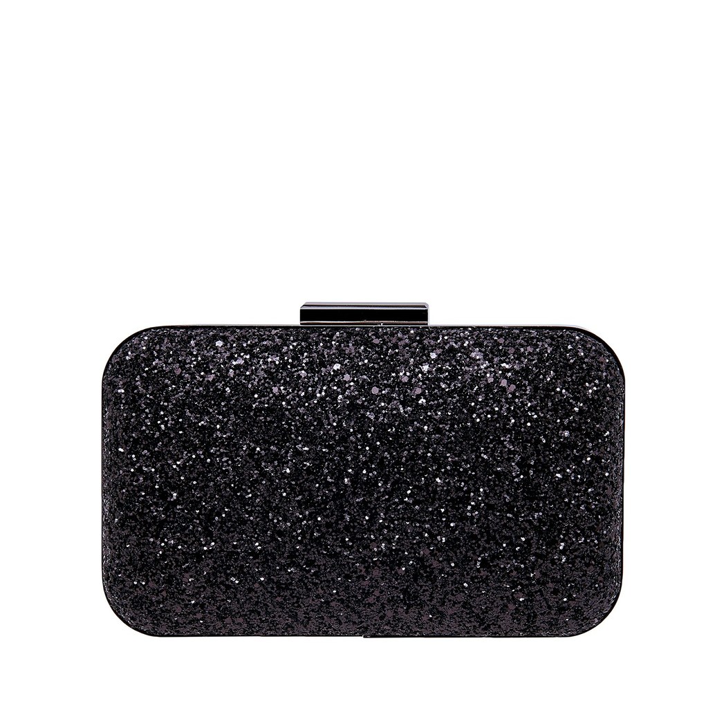 Siyah Arbre Zincir Detaylı Kadın Gece Çantası