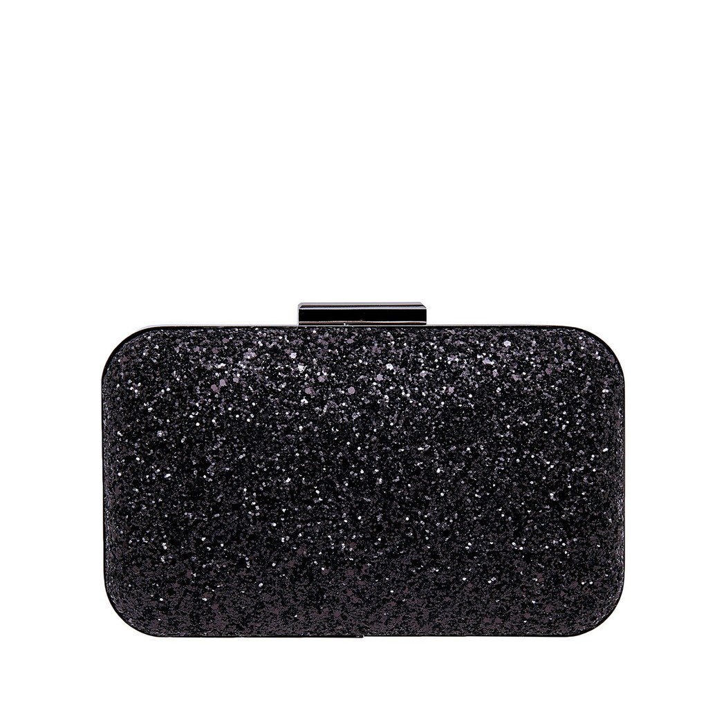 Siyah Arbre Zincir Detaylı Kadın Gece Çantası