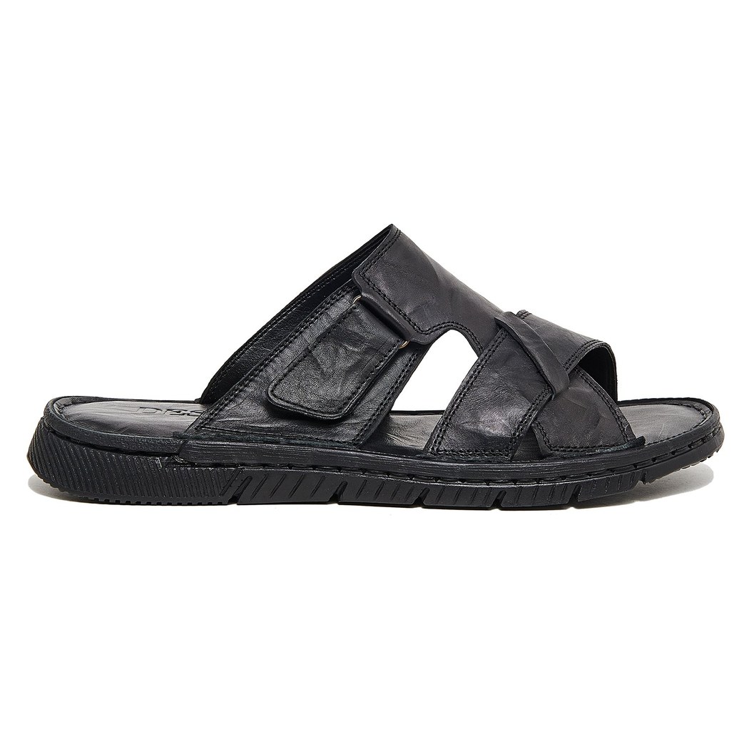 Siyah Arrigo Erkek Deri Terlik