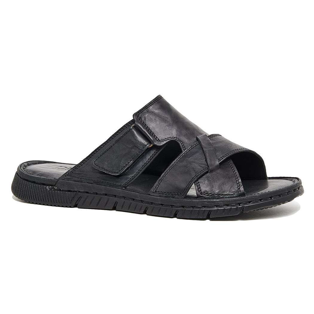 Siyah Arrigo Erkek Deri Terlik