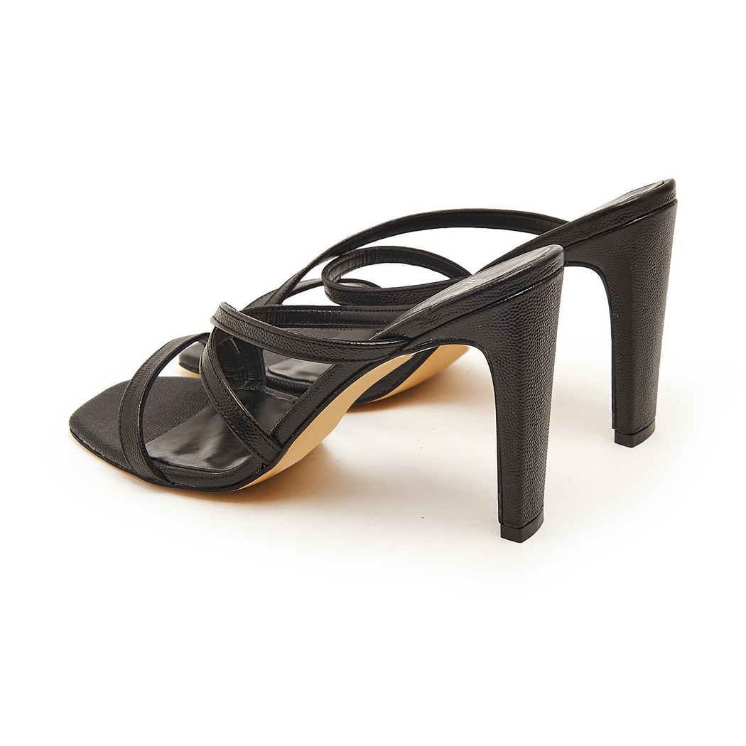 Siyah Biga Kadın Deri Terlik