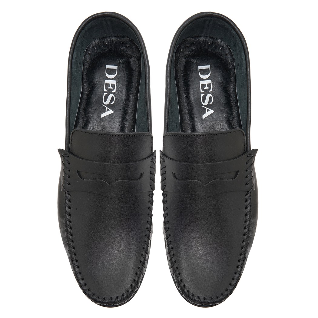 Siyah Castor Erkek Deri Loafer