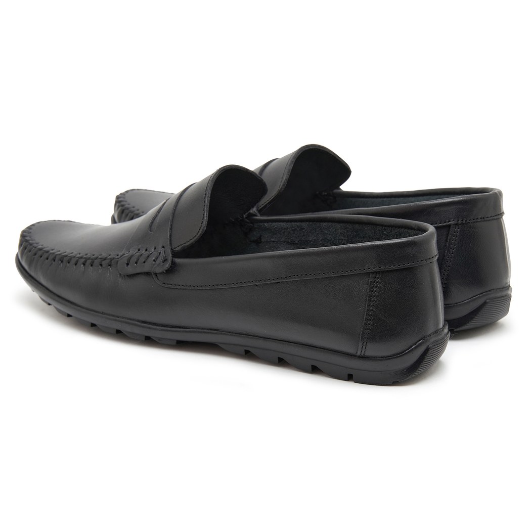 Siyah Castor Erkek Deri Loafer