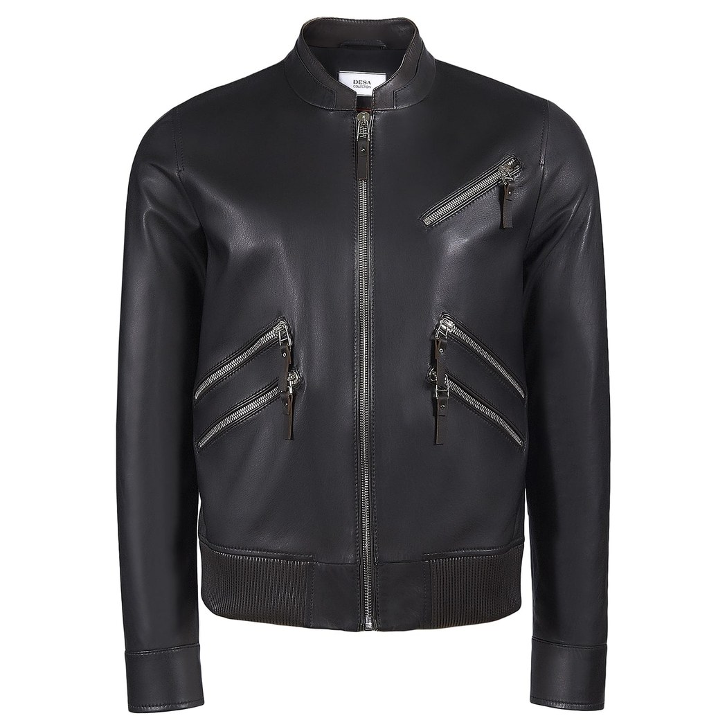 Siyah Cirocco Erkek Deri Ceket