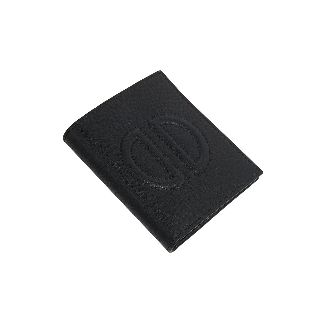 Siyah D Logolu Kadın Deri Cüzdan