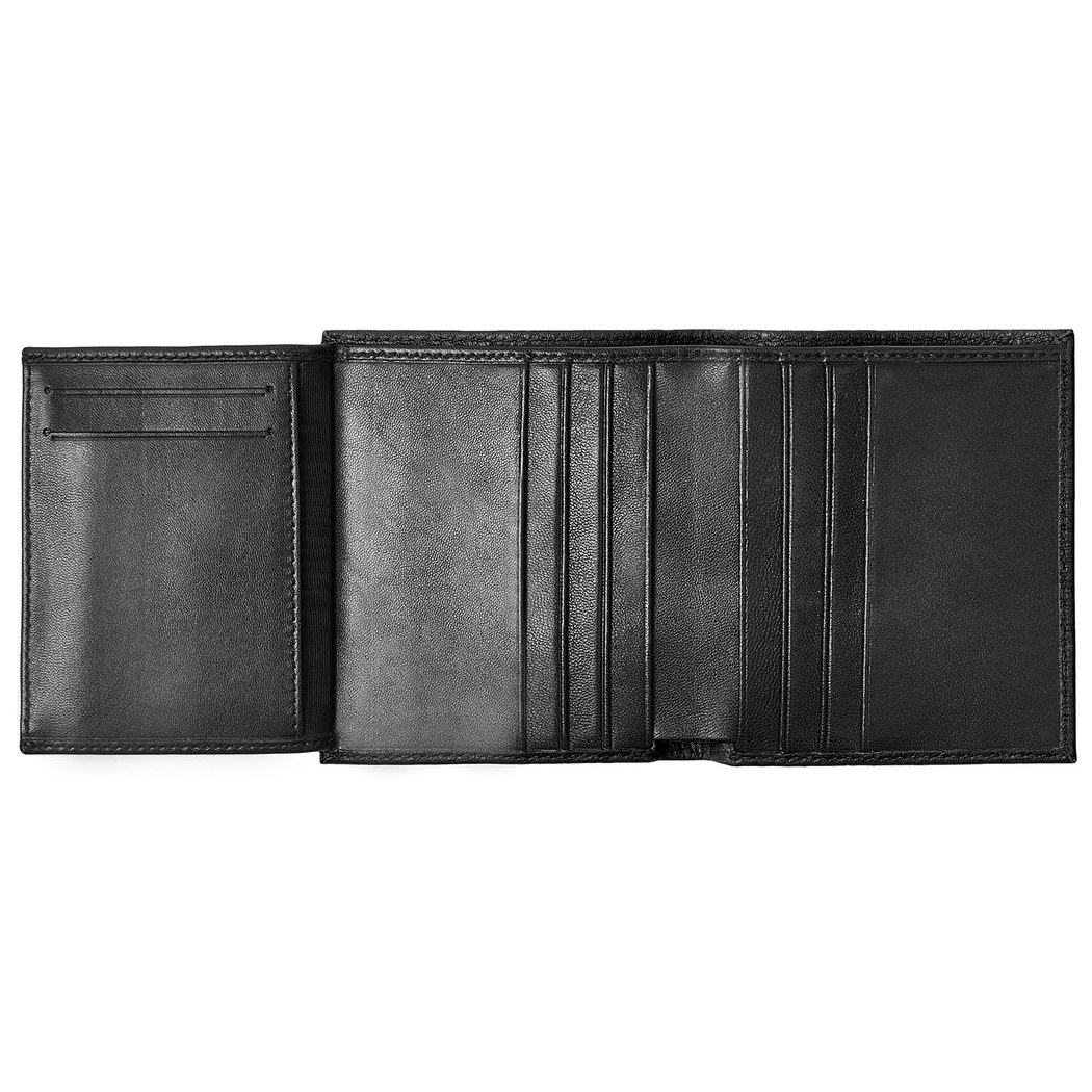 Siyah D Logolu Kadın Deri Cüzdan