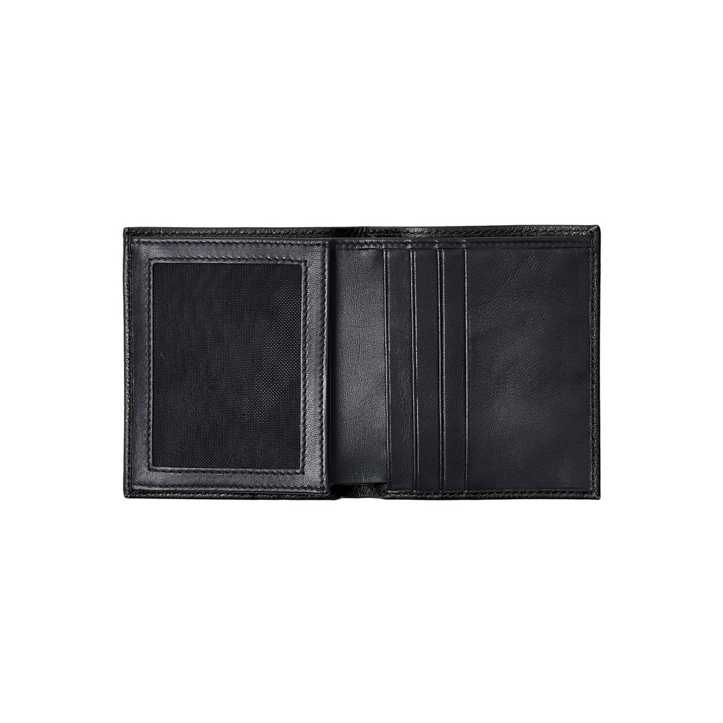 Siyah D Logolu Kadın Deri Cüzdan