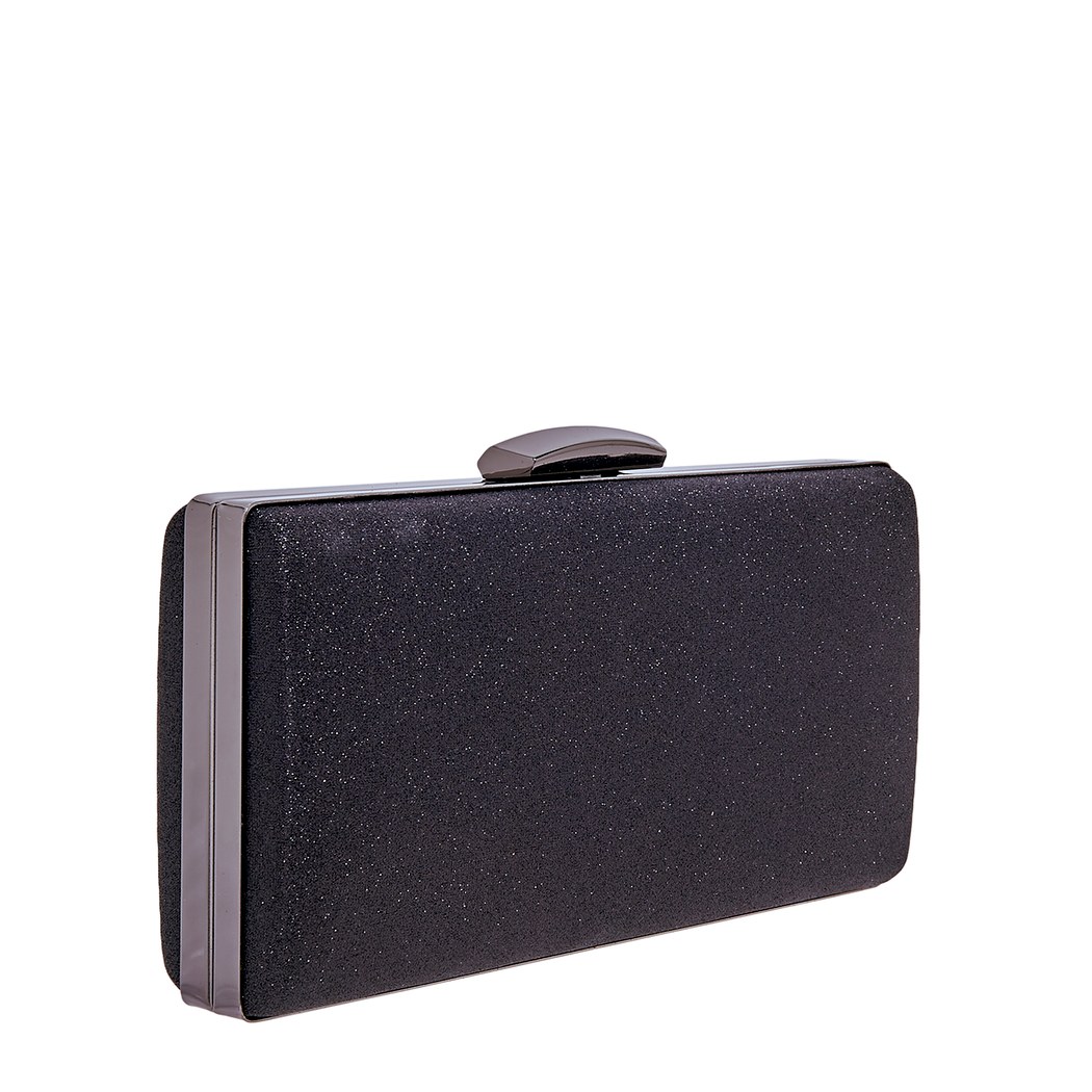 Siyah Daisy Zincir Detaylı Kadın Gece Çantası