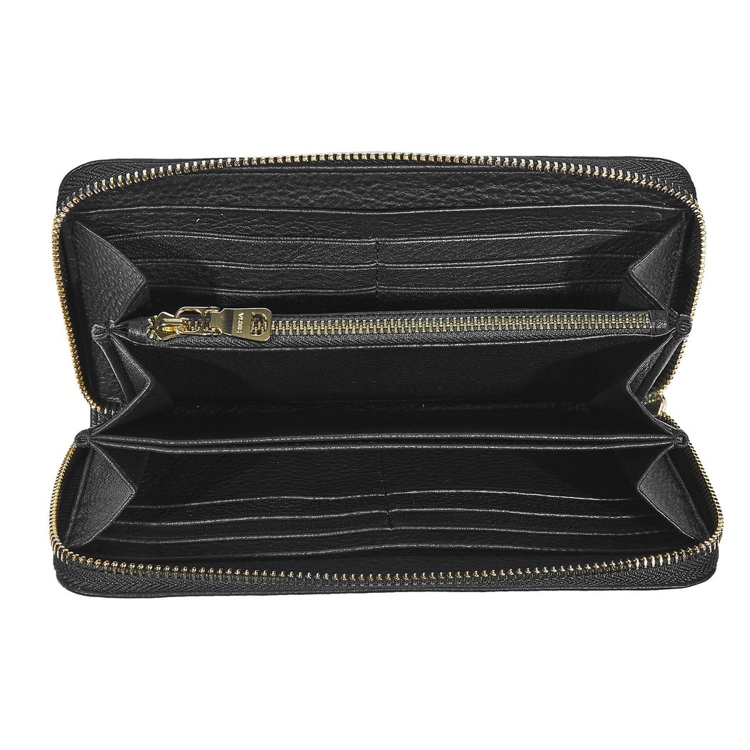 Siyah Damian Kadın Deri Cüzdan