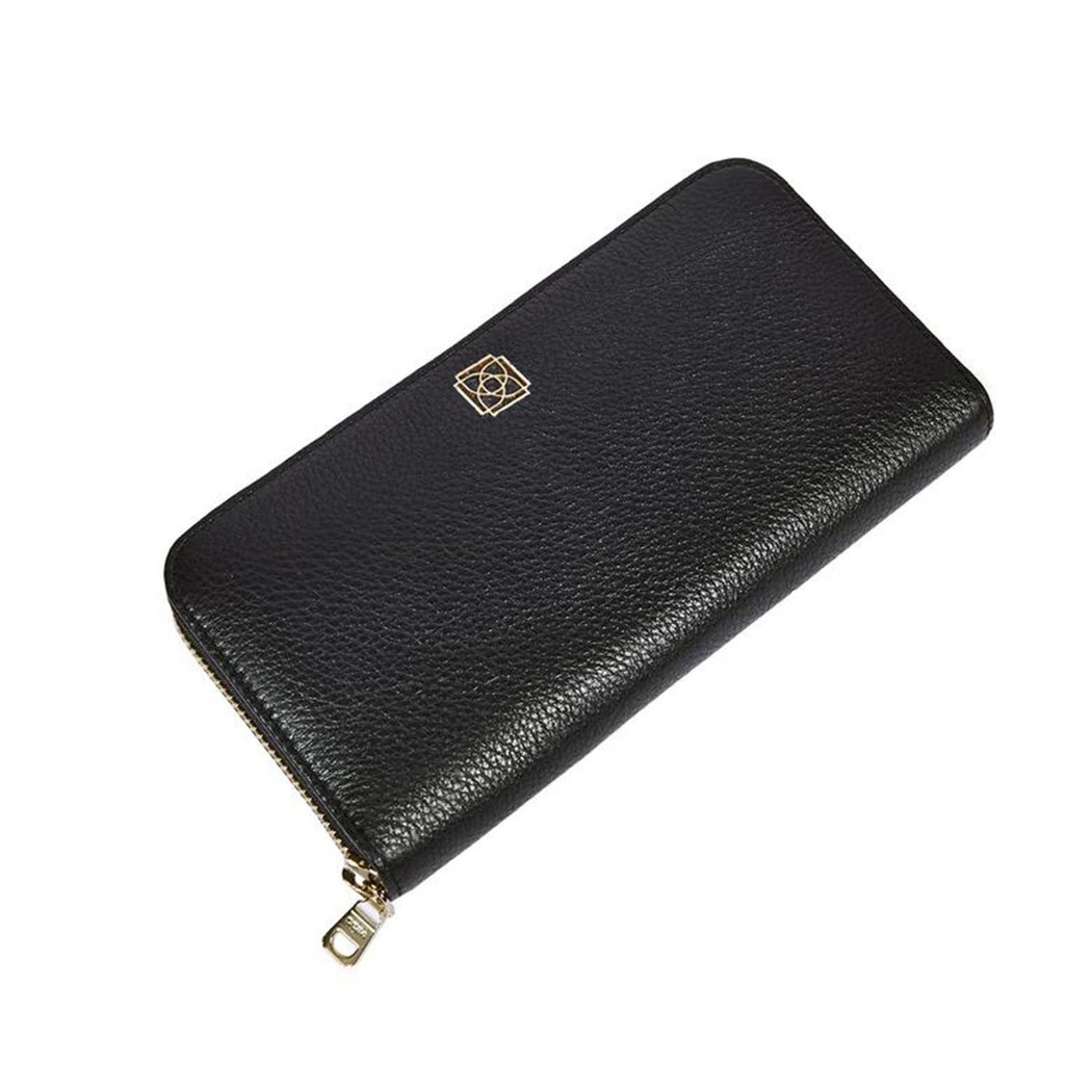 Siyah Damian Kadın Deri Cüzdan