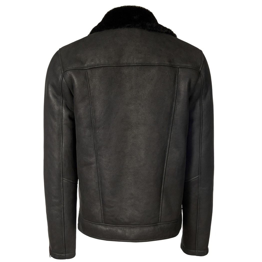 Siyah Dante Erkek Kürk Mont