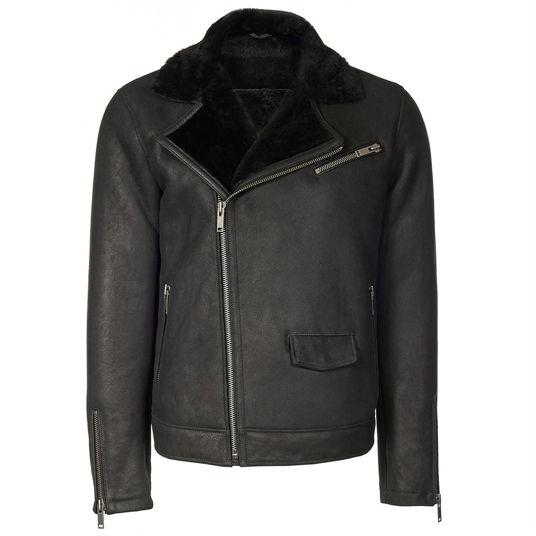 Siyah Dante Erkek Kürk Mont