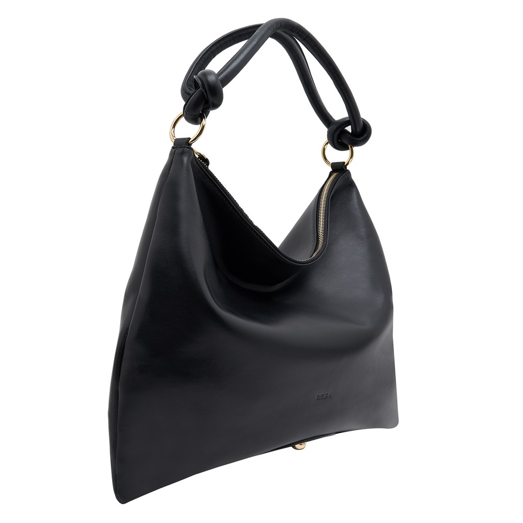 Siyah Dauer Kadın Deri Omuz Askılı Çanta