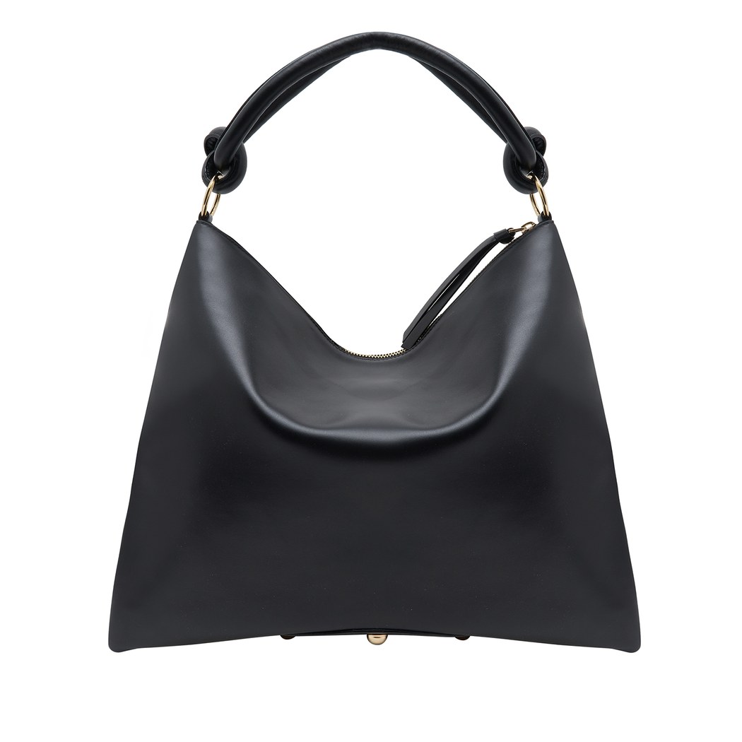 Siyah Dauer Kadın Deri Omuz Askılı Çanta