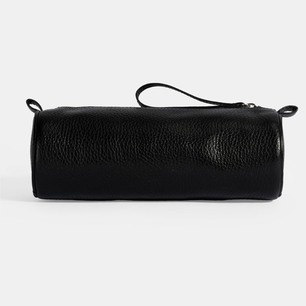 Siyah Deri Kalemlik/Tıraş/Makyaj Çantası