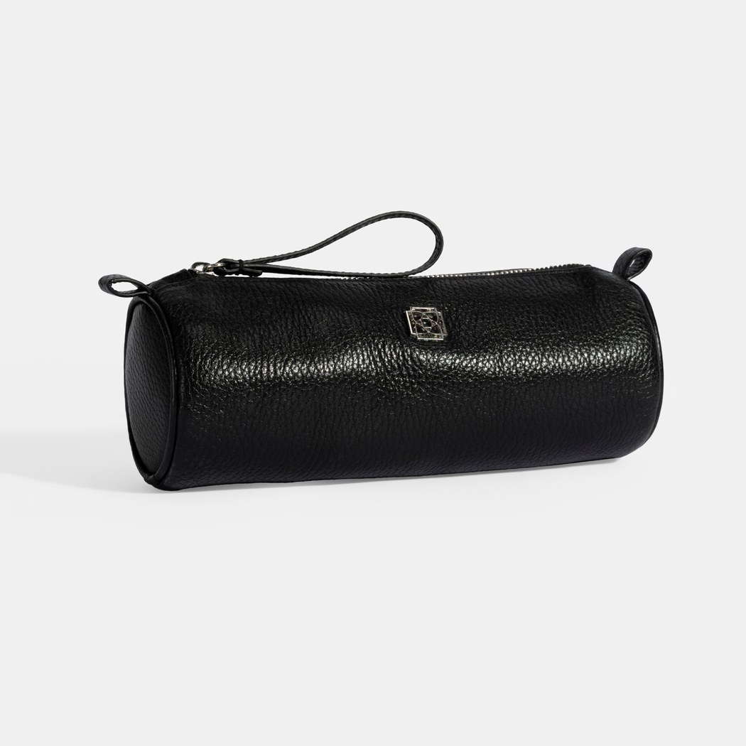 Siyah Deri Kalemlik/Tıraş/Makyaj Çantası