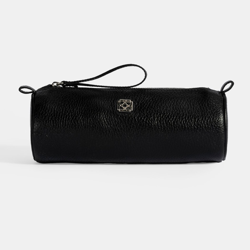 Siyah Deri Kalemlik/Tıraş/Makyaj Çantası