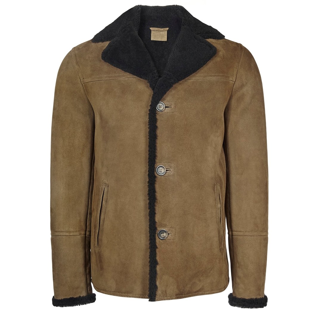 Siyah Diodoro Erkek Kürk Mont