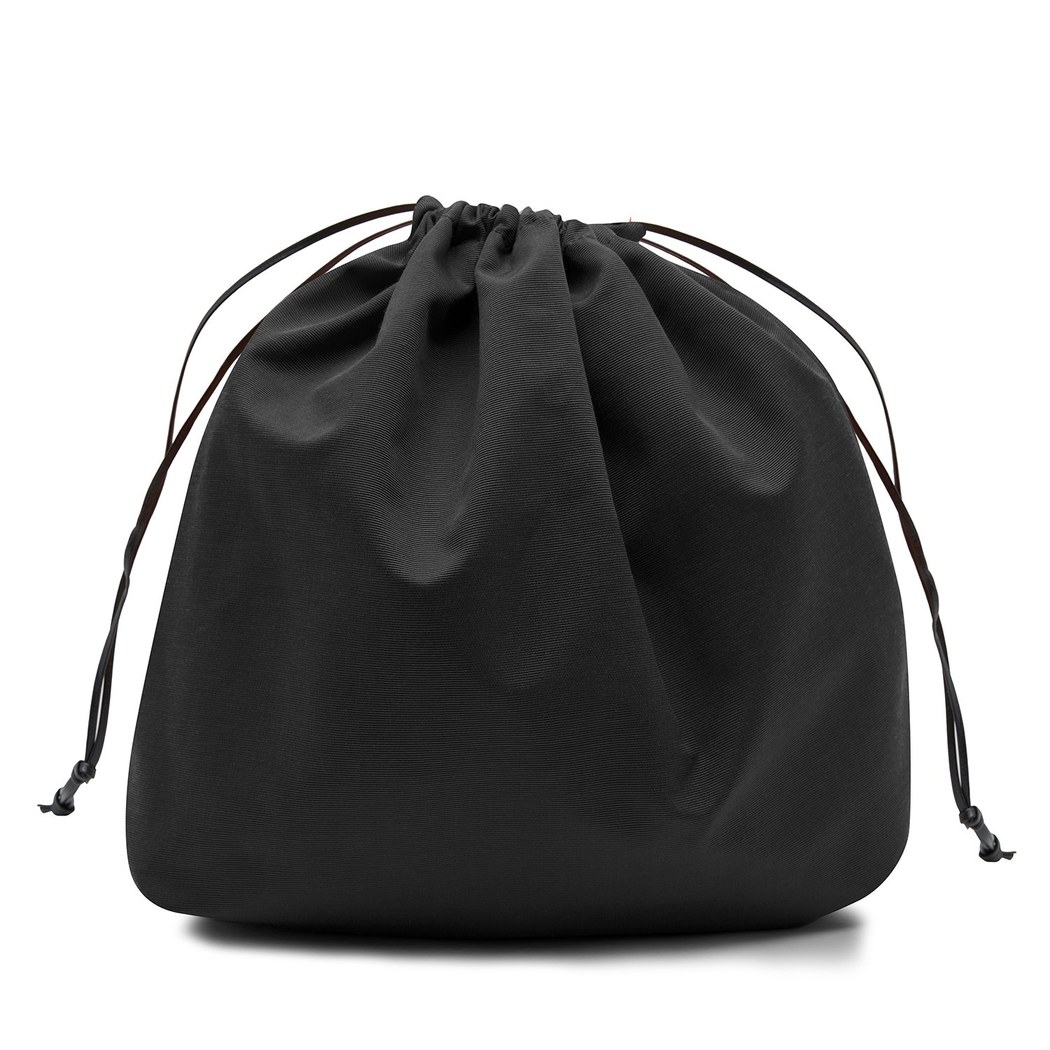 Siyah El Emeği Örgü Deri Çanta