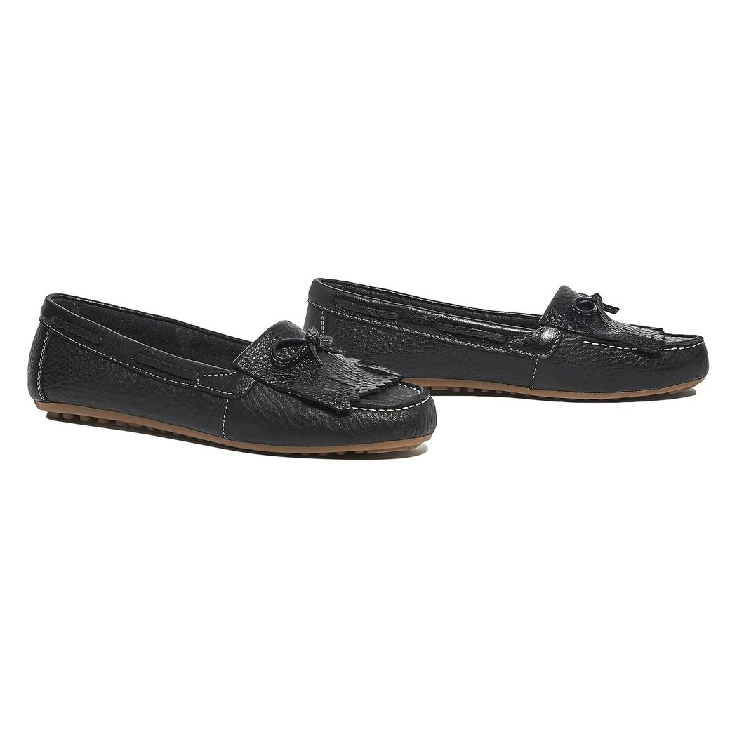 Siyah Emma Kadın Deri Loafer