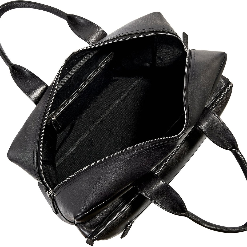 Siyah Erkek Deri Seyahat Çantası