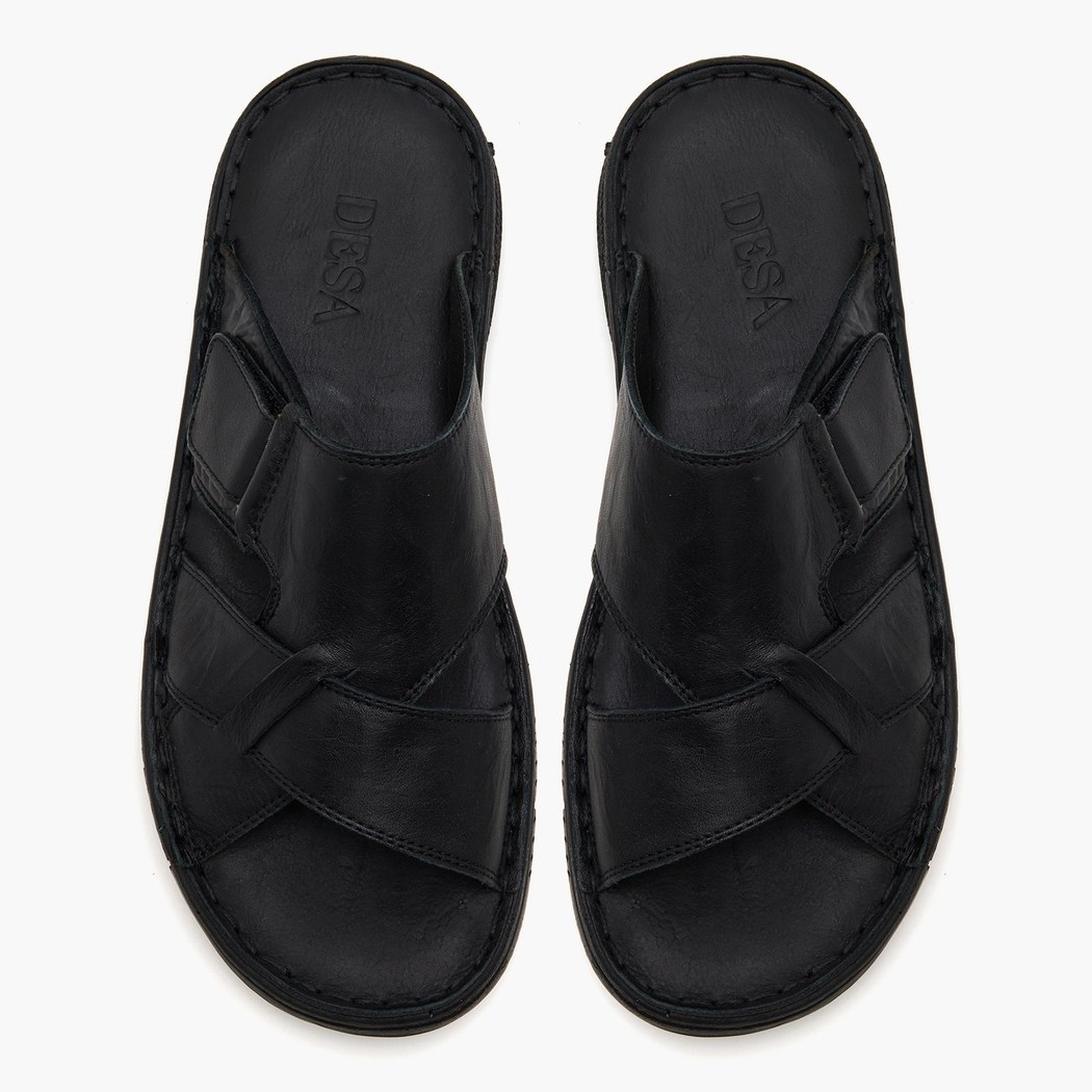 Siyah Erkek Deri Terlik