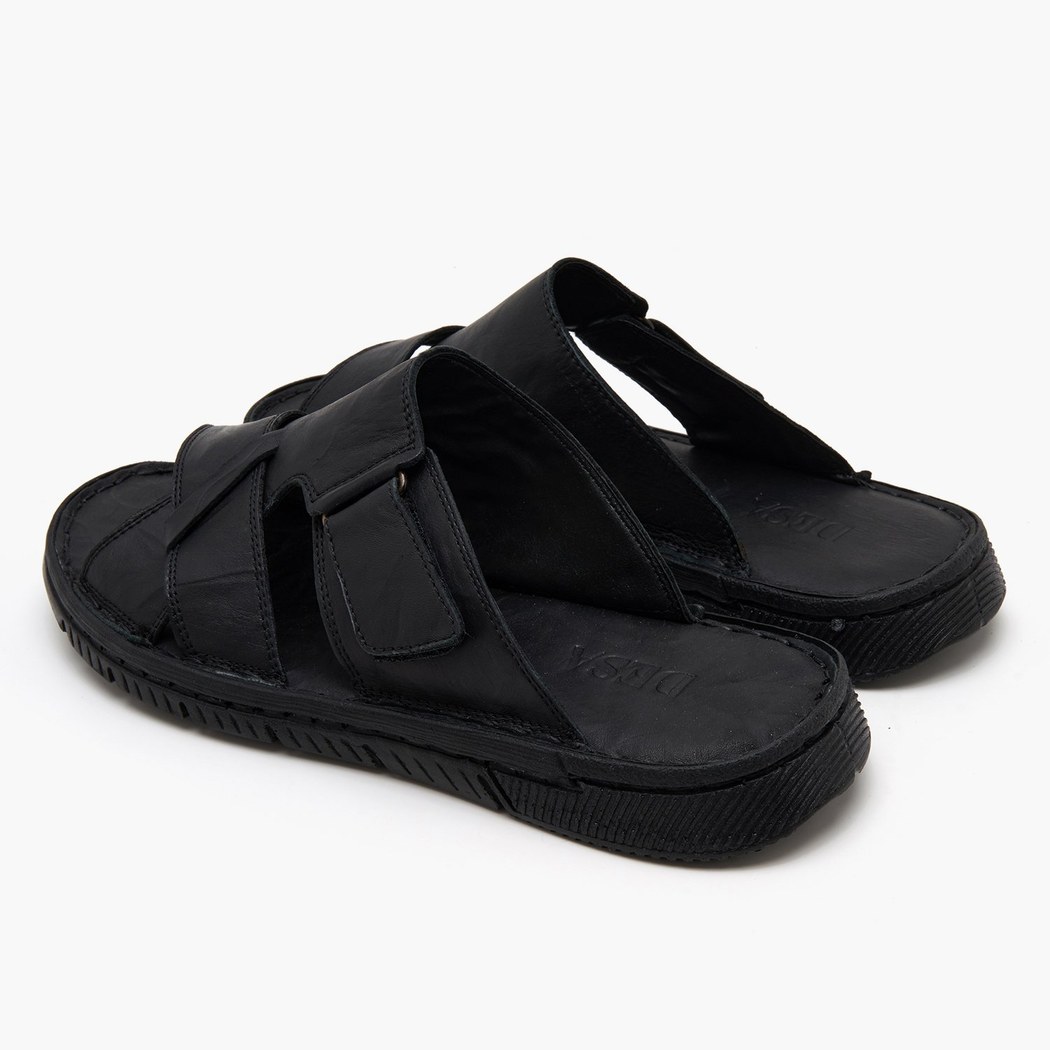 Siyah Erkek Deri Terlik