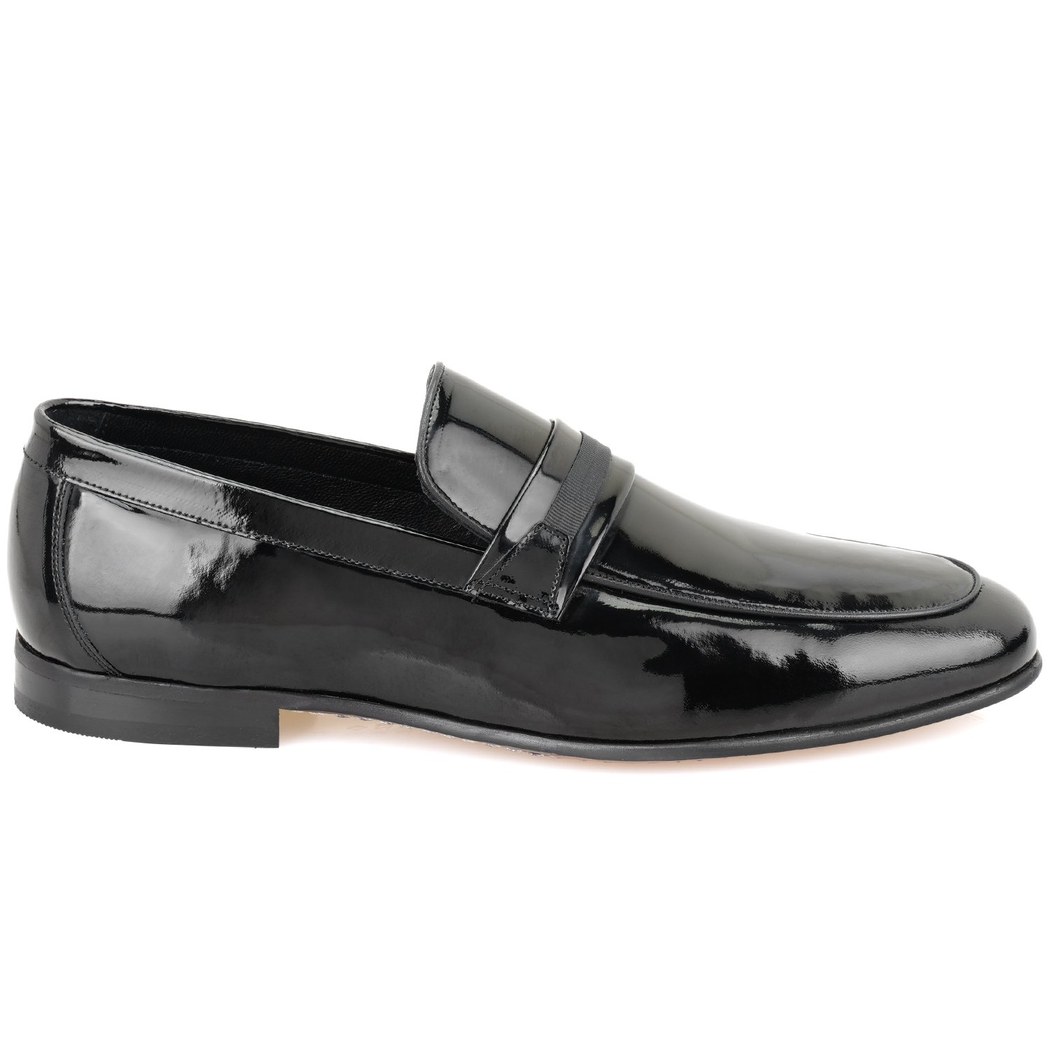 Siyah Erkek Klasik Rugan Deri Ayakkabı