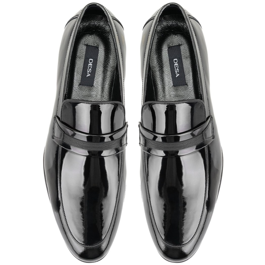 Siyah Erkek Klasik Rugan Deri Ayakkabı