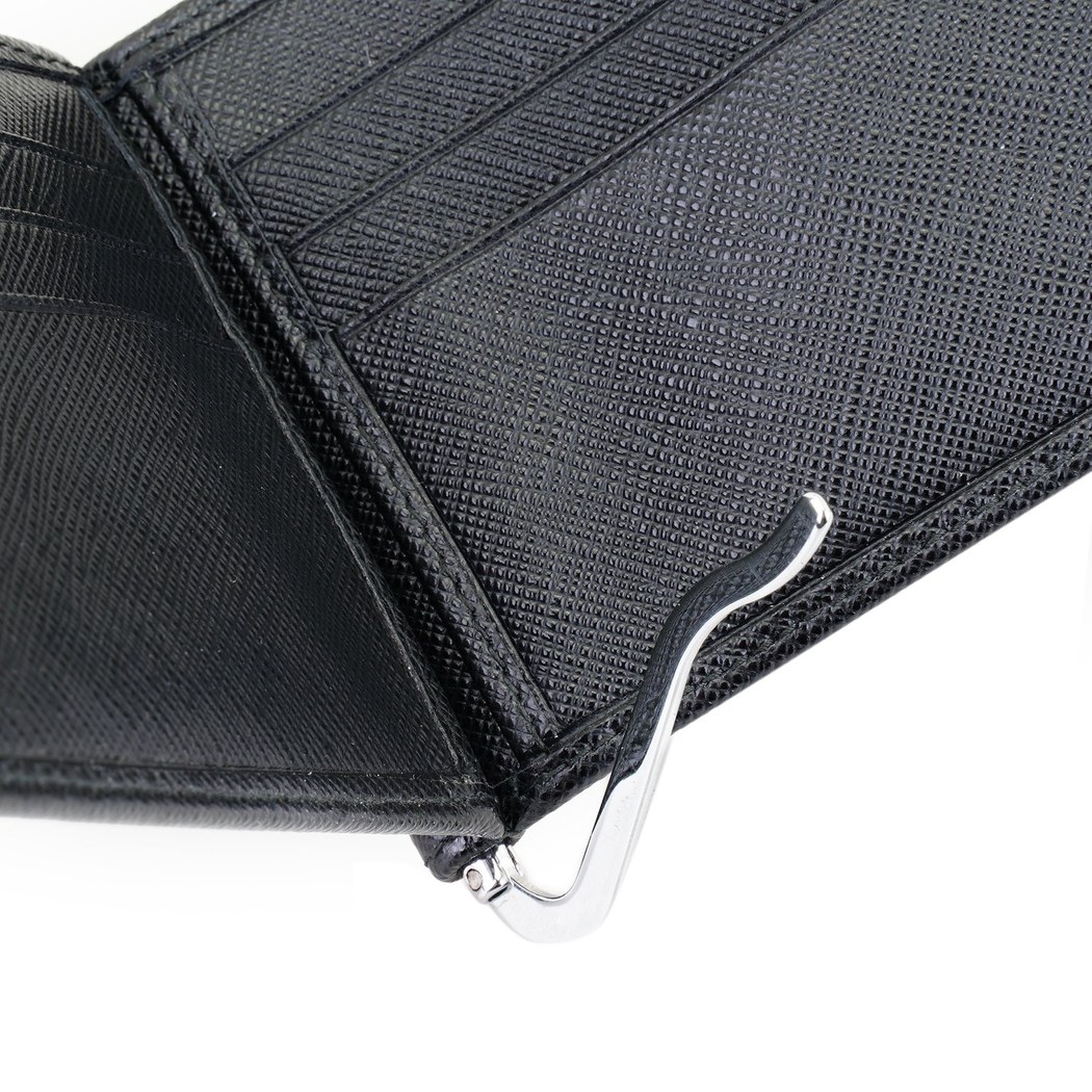 Siyah Erkek Para Klipsli Deri Cüzdan / Kartlık