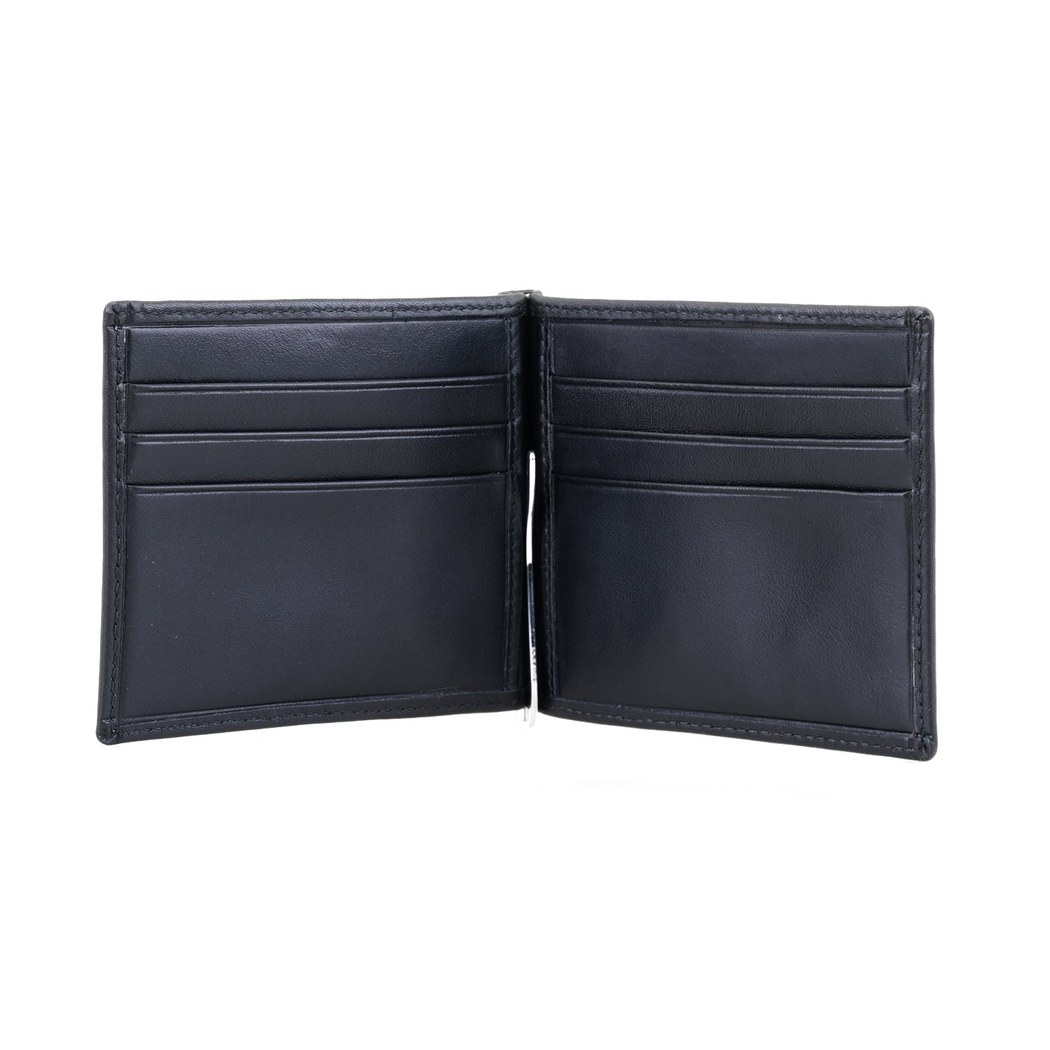Siyah Erkek Para Klipsli Deri Cüzdan / Kartlık
