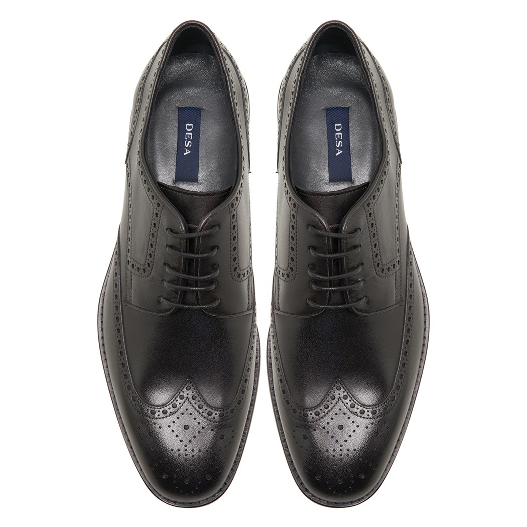 Siyah Fausto Erkek Deri Klasik Ayakkabı