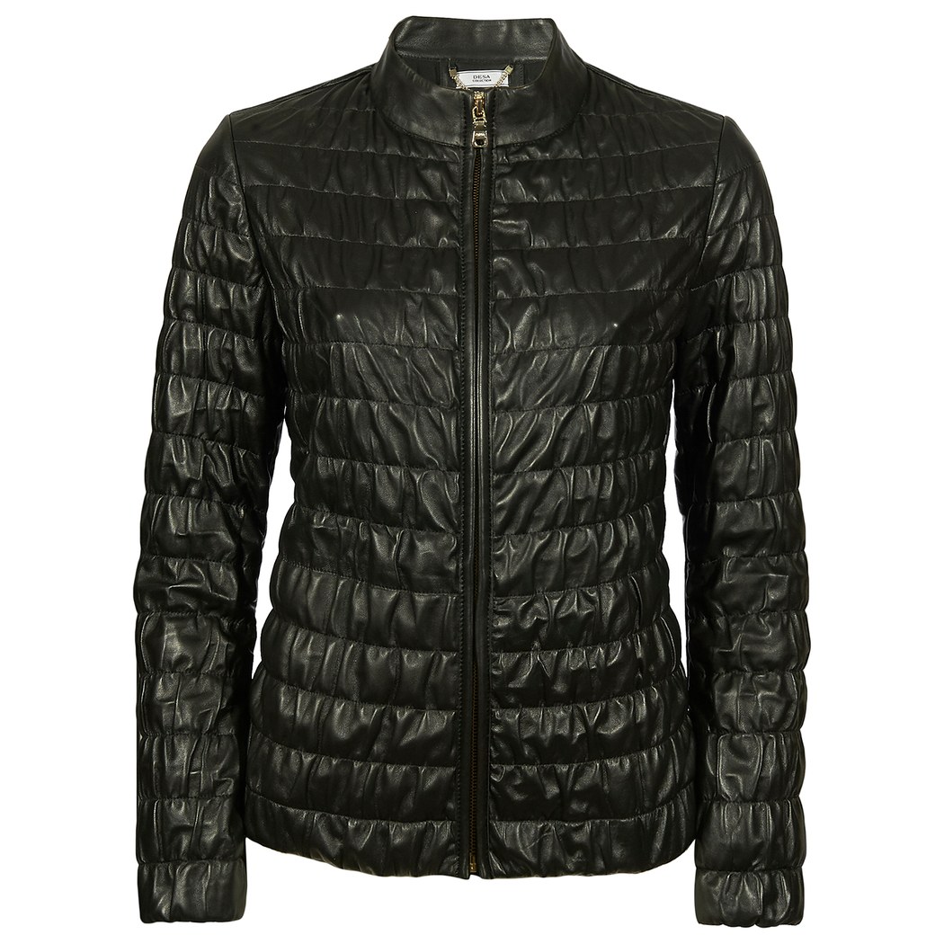 Siyah Fernanda Kadın Deri Mont