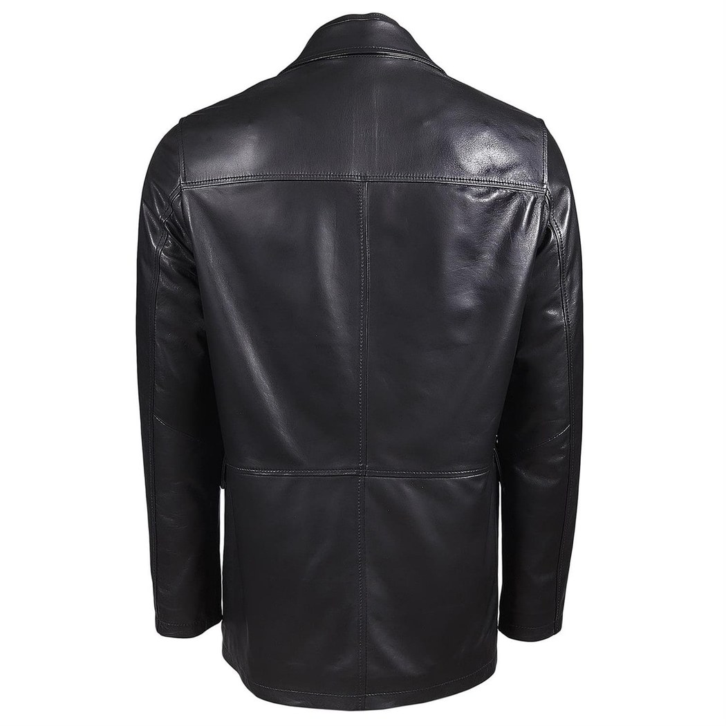 Siyah Generobs Erkek Deri Kaban