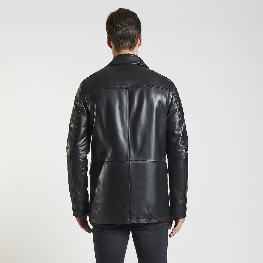 Siyah Generobs Erkek Deri Kaban