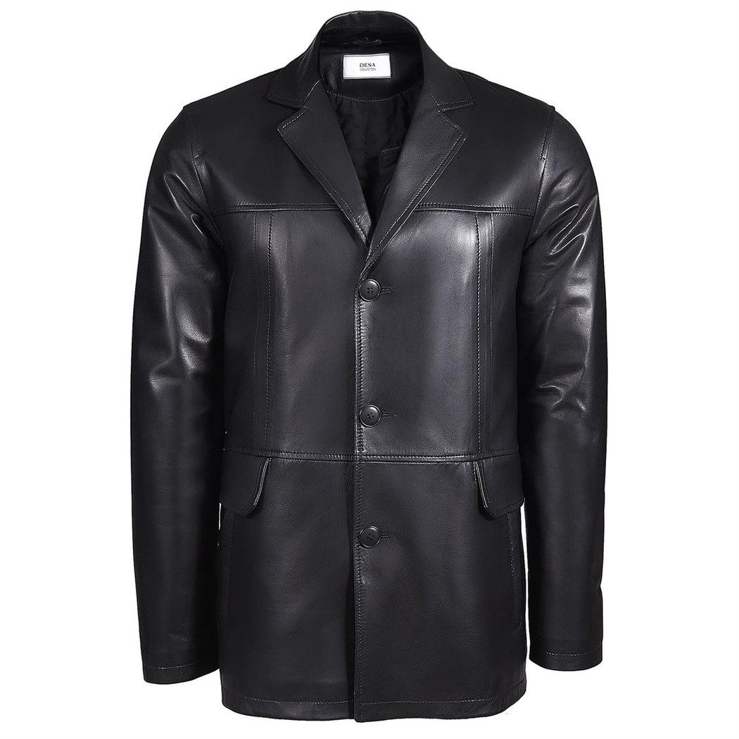 Siyah Generobs Erkek Deri Kaban