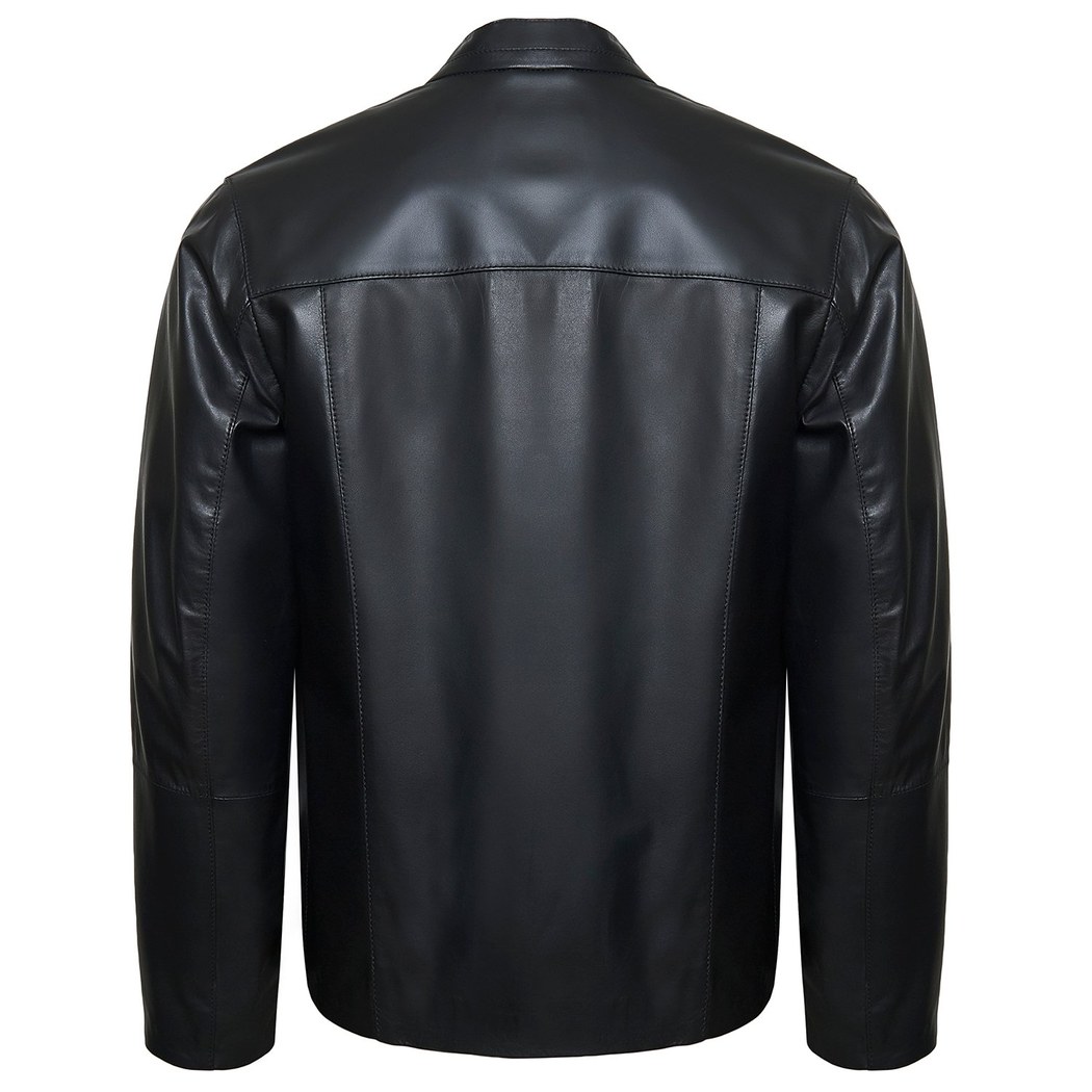 Siyah Georgio Erkek Deri Mont