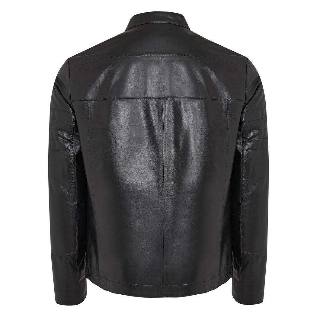 Siyah Jason Erkek Deri Mont