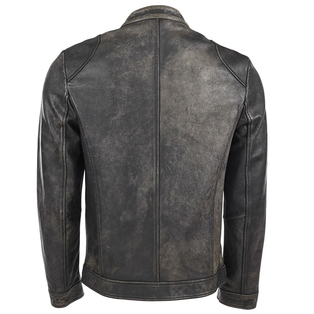 Siyah Javadd Erkek Deri Mont