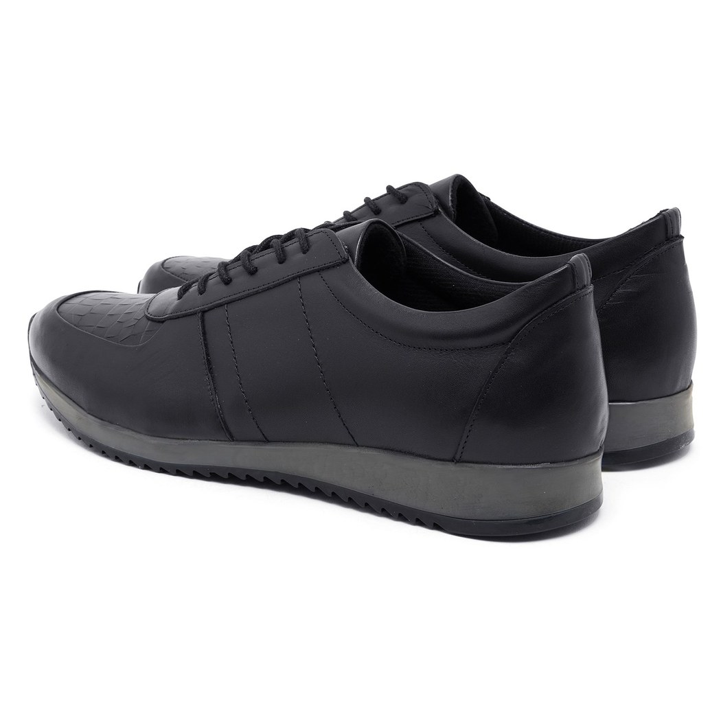 Siyah Jeff Erkek Deri Spor Ayakkabı