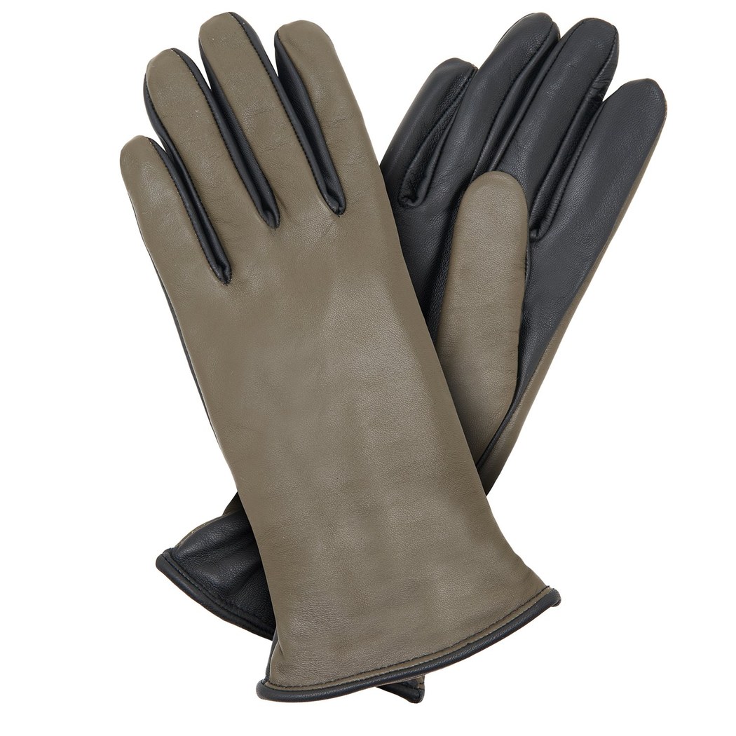 Siyah Kadın Deri Eldiven