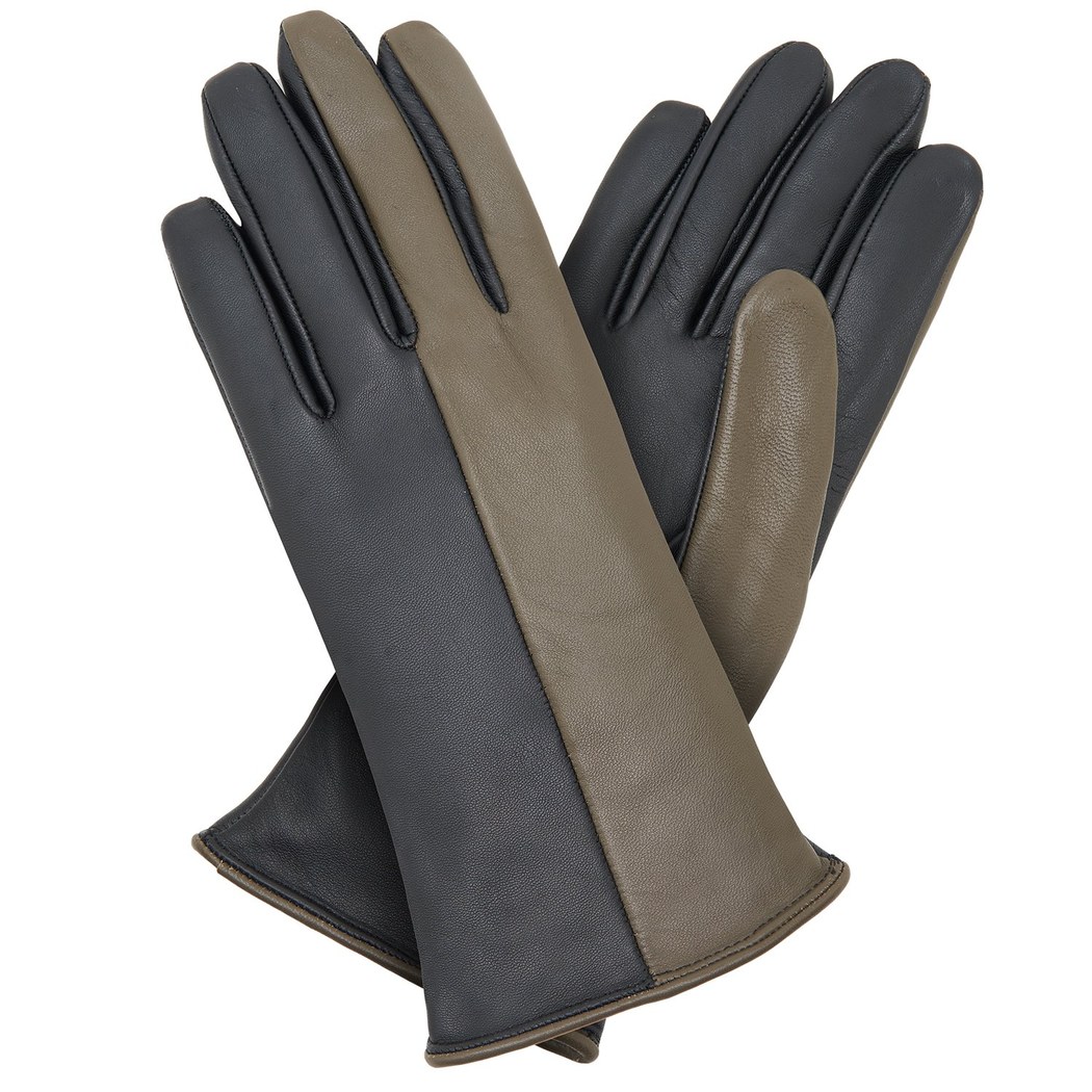 Siyah Kadın Deri Eldiven