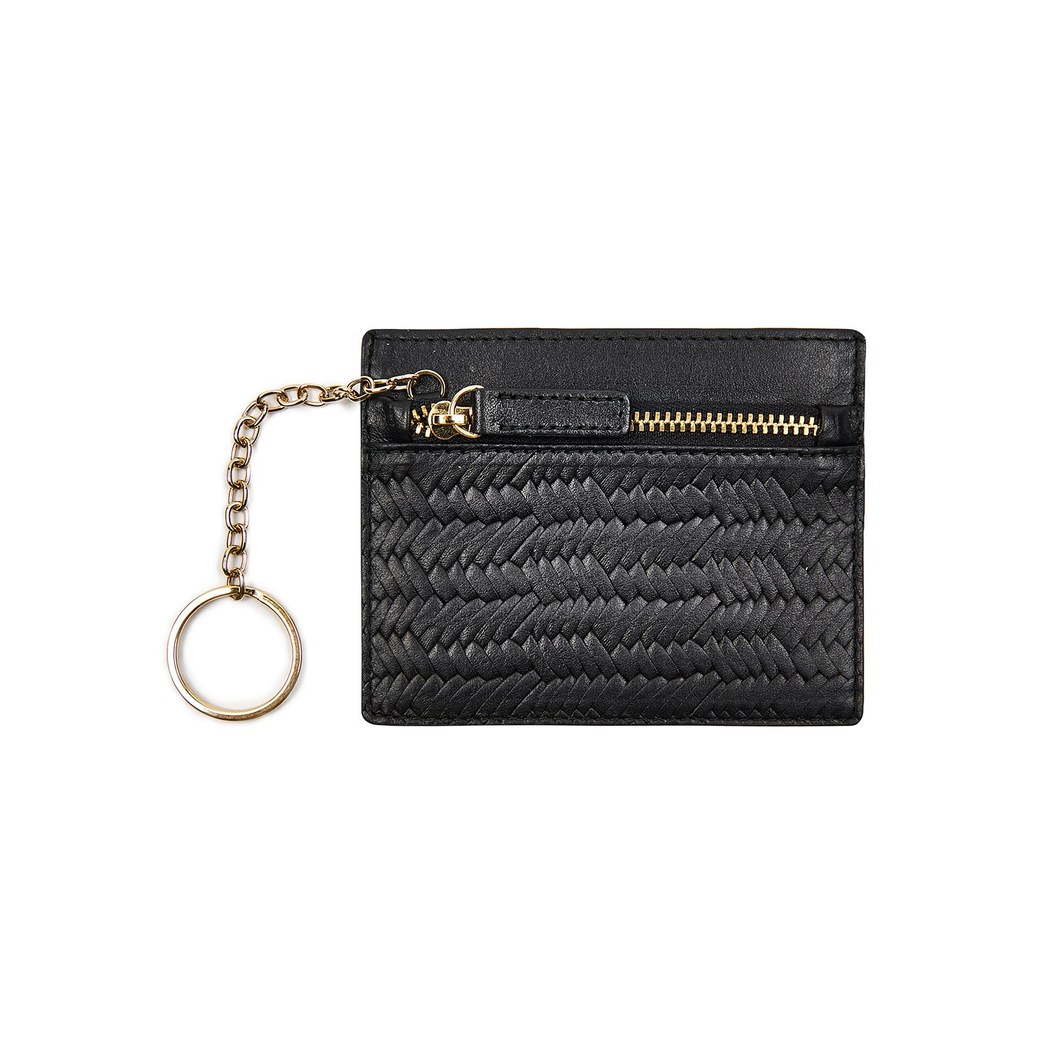 Siyah Kadın Deri Kartlık