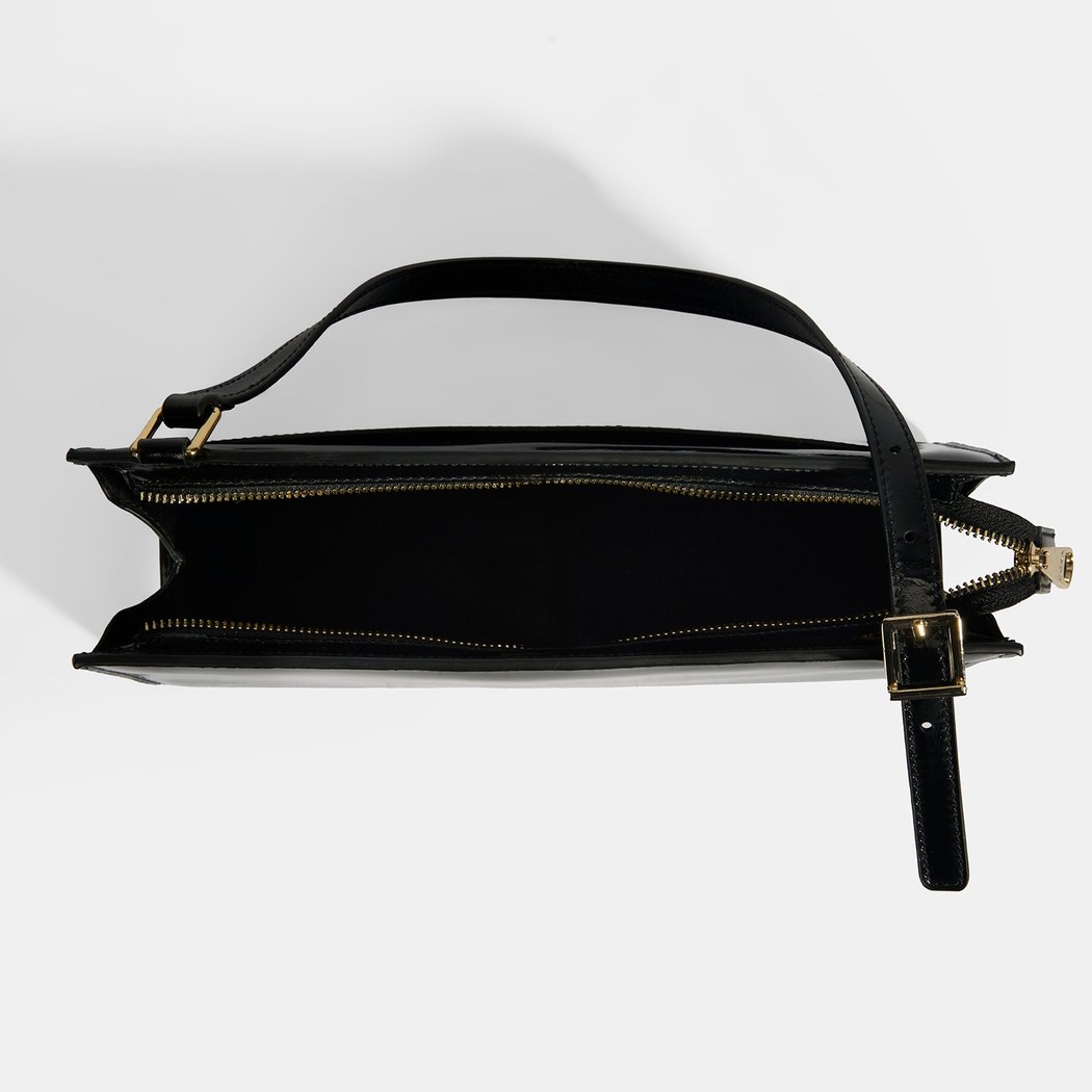 Siyah Kadın Deri Omuz Çantası