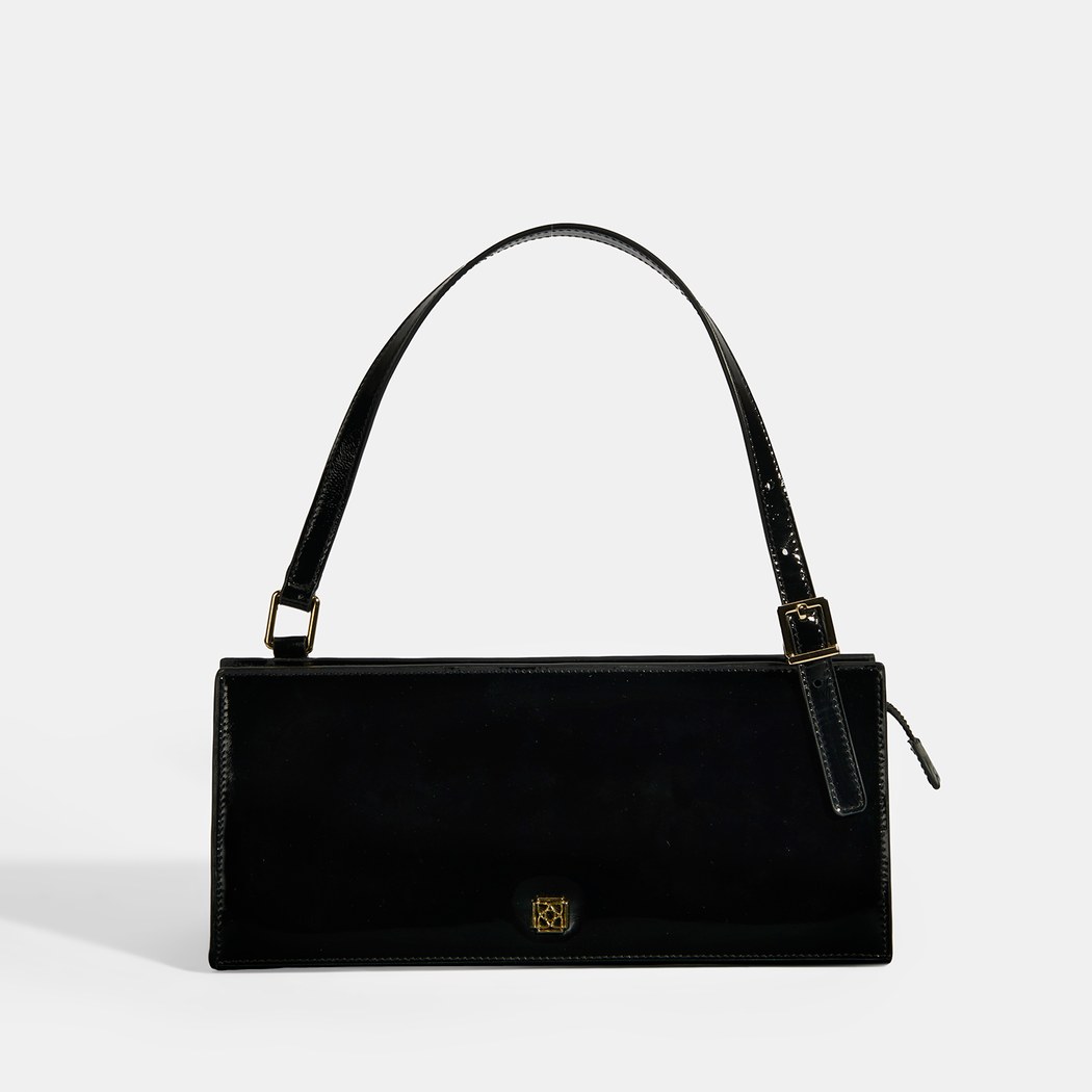 Siyah Kadın Deri Omuz Çantası